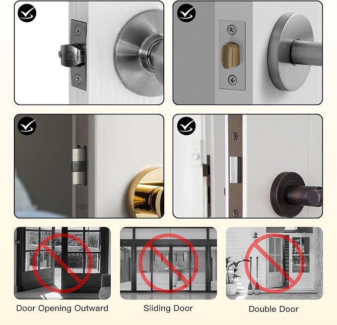 Portable Door Lock Travel Hotel Door Locks for Travelers Security Extendable | Anti-Theft Tough Durable Home Apartment Security Compact Easy to Use - Image 5