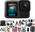 GoPro HERO13 Black Camera | Waterproof 5.3K60 Video Action Camera with 3 Spare Enduro Batteries, Dual-Battery Charger, 64GB Extreme SD Card, Case, and 50-in-1 Camera Accessory Kit - Bundle Set by Unknown