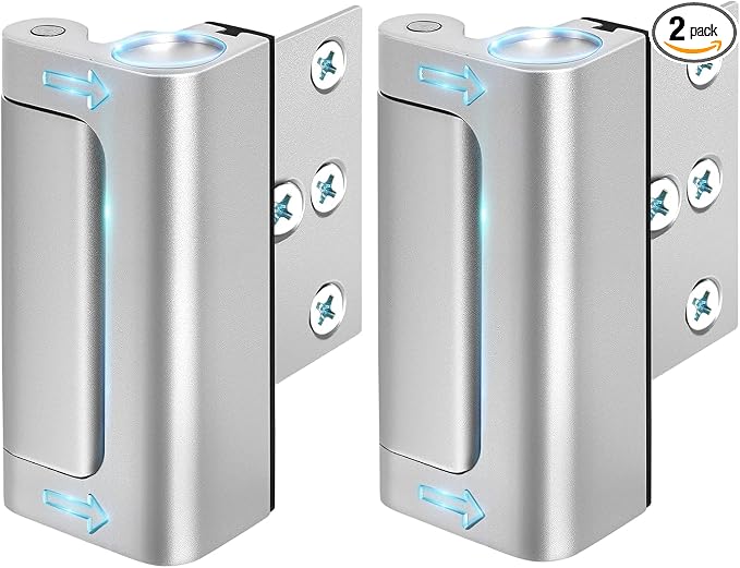 Door Lock for Kids Safety Home Security Front Door Reinforcement Locks | Front Door Safety Lock Child Proof Latch for Top of Inside Bedrooms Apartment Patio Extra Lock, High Night Flip Door Latches by WINONLY