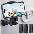 MiiKARE 3PCS Airplane Phone Holder Mount, Plane Travel Essentials, Black | Universal Hands-free Phone Holer with 360° Rotation for Flying, Accessory Travel Must Haves Phone Stand for Desk, Tray Table by MiiKARE