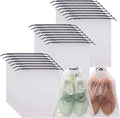 DIOMMELL Set of 24 Transparent Shoe Bags for Travel Large Clear Shoes Storage Organizers Pouch with Rope for Men and Women by DIOMMELL
