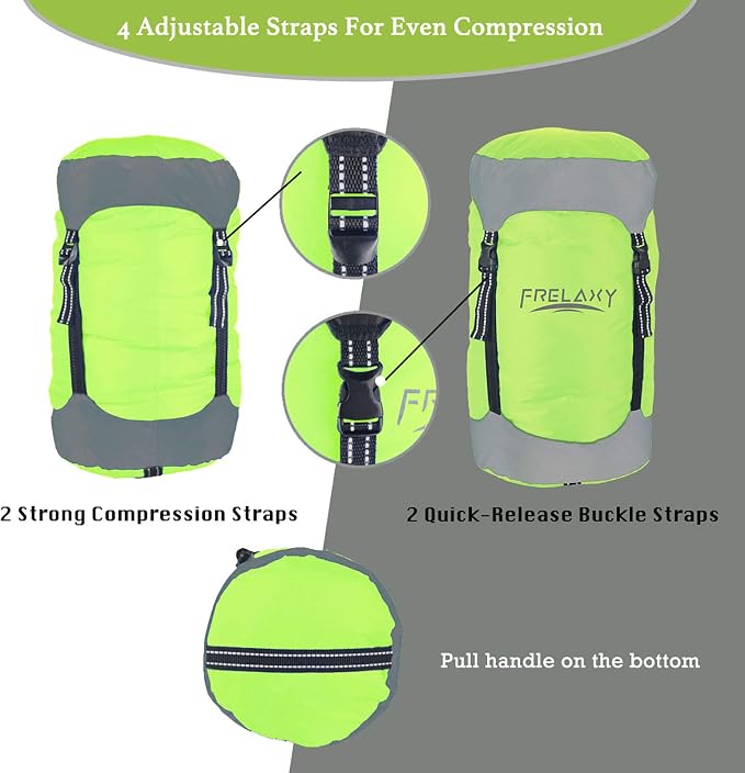 Frelaxy Compression Sack, 40% More Space! Sleeping Bag Stuff Sack | Ultralight Compression Stuff Sack, Water-Resistant & Ultralight Space Saving Gear for Camping, Hiking 11L/18L/30L/45L/52L - Image 2