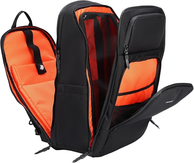Oumurs Motorcycle Helmet Backpack for Long Travel with 30-40L Expandable Large Capacity Laptop Backpack Water-resistant Black 600D Polyester - Image 9