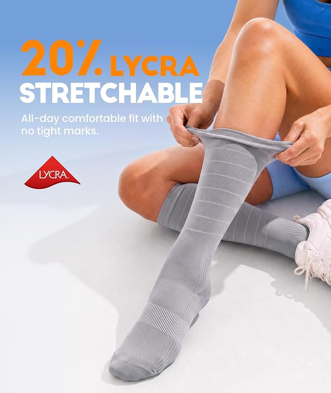 RUIXUE Compression Socks Women Men, All-Day Comfort 20-30mmHg Circulation Support for Nurse Travel Flying Daily Running Sports Use - Image 5