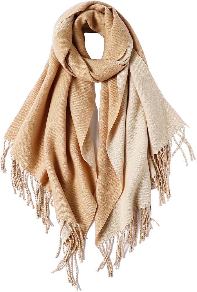maamgic Women's Scarf Pashmina Shawls Blanket Scarf for Evening Dress | Soft Viscose Blend ,Lightweight,Large Scarf with Cozy Cashmere-Feel, Perfect For Weddings,Cruise Travel & Flights by MaaMgic
