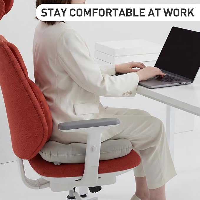 Inflatable Stadium Seat Cushion: Portable & Lightweight Airplane Seat Cushion - Ideal for Office Chairs, School Bleachers, Stadium Seats, Wheelchairs, Ergonomic Travel Air Pad - Image 8