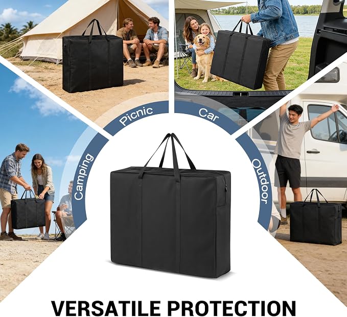 Folding Camping Kitchen Table Storage Bag for GCI-600D Table Bag | 600D Waterproof Cook Station Carry Bag for Folding Picnic/Camp Tables with Durable Zipper, 35 L x 6" W x 22" H - Image 8