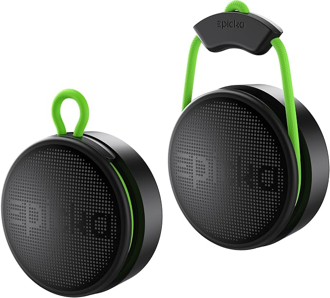 Epicka Tracker Tags with Adjustable Strap, 2-Year Battery, 2 Pack, Black | Works with Apple Find My (iOS Only), IP67 Waterproof, NFC-Enabled Item Finder for Keys, Luggage, Bikes, and Pets by EPICKA