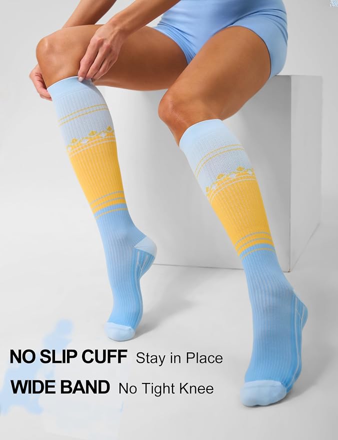 FITRELL 3 Pairs Compression Socks for Women and Men 20-30mmHg-Circulation Support Socks - Image 5