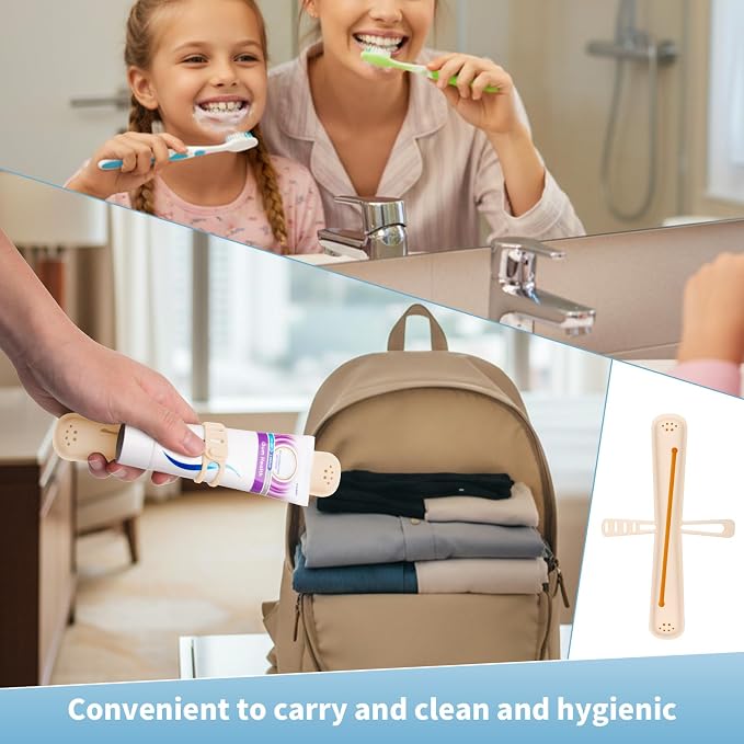 Silicone Toothbrush Travel Case,Portable Travel Toothbrush Holder,Durable Manual Toothbrush Box Container for Traveling,Bathroom,Camping,Business,Breathable and Hygienic (Yellow) - Image 5