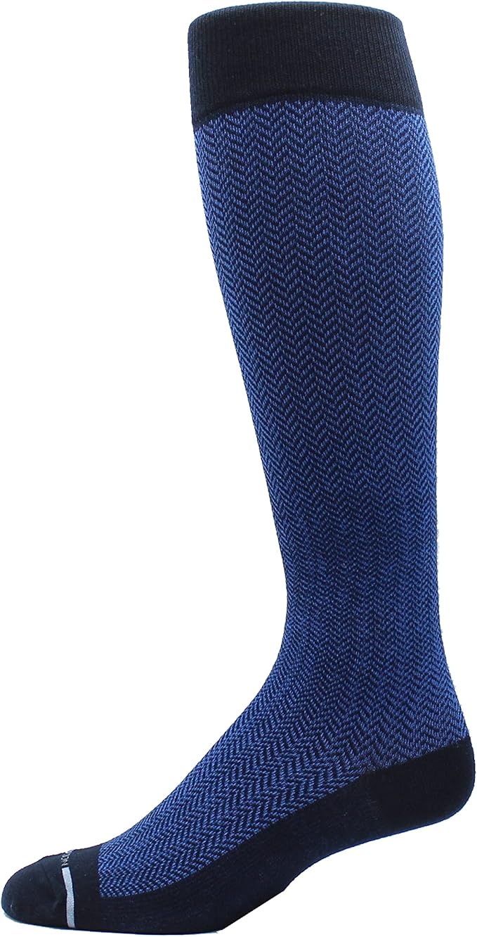 Dr. Motion 4 Pairs Men's Athletic Traveler Graduated Compression Knee High Socks - Image 4
