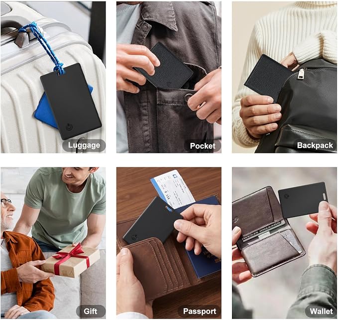 Wallet Tracker Card 2-in-1, Compatible with Apple Find My Only for iOS | Ultra-Slim 2mm Smart Key Finder Tag, Loud Alert Tracking Device for Travel, Luggage, Passport, Backpacks and Purses - Image 5