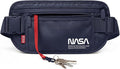 NASA Money Belt with RFID-Secured Passport Protection (Stellar Blue) | Concealed Carry | Genuine NASA Insignia | RFID Blocking | YKK Zippers | Breathable Mesh | Key Carabiner by Unknown