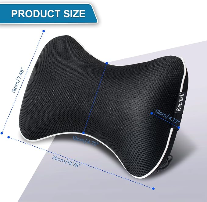 Keemall Inflatable Car Neck Pillow, Soft Headrest Inflatable Car Pillow for Driving Seat with Adjustable Strap, Comfortable Ergonomic Design Neck Support and Breathable Washable Cover - Image 7