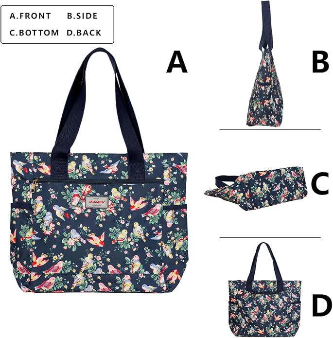 GAENMESN Women's Lightweight Waterproof Tote Bag Durable Designer Handbag with Zipper Travel Commute Everyday Use - Image 3
