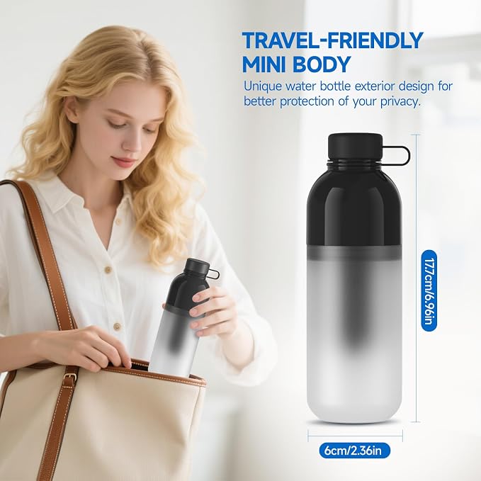 Morfone Portable Bidet for Travel 350ML Electric Handheld Sprayer | Dual Spray Modes, USB-C Rechargeable Waterproof Travel Bidet for Women, Men, Postpartum, Personal Hygiene(Black) - Image 3