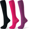 Compression Socks for Women & Men 15-20 mmHg, Knee High, 3 Pairs | Graduated Compression, Supports Circulation, Ideal for Nurses, Pregnancy, Travel, Flights, Running & Athletic Edema by FITFEL