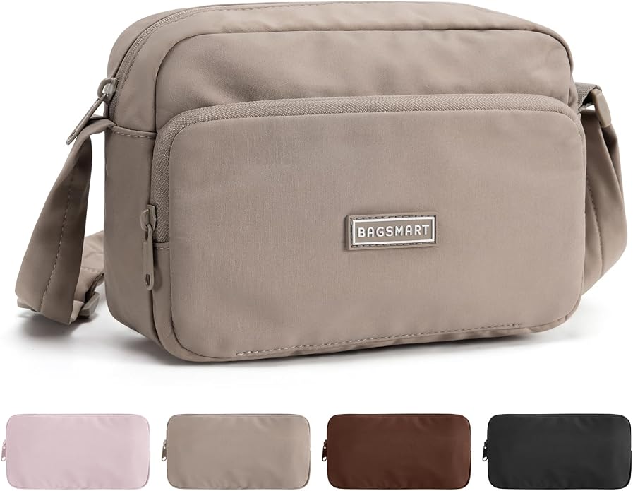 BAGSMART Mini Foldable Crossbody Bags for Women, Cute Travel Purses | 2.4L mini for daily travel campus, water-resistant sling bag, cute travel purse, classic shoulder bag - Image 8