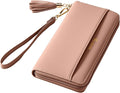 Travelambo Wristlet Wallet Women RFID Bifold Large Capacity Clutch Purse | Tassel, Zipper Coin Pocket, Card Holder Wallet, Gifts for Women by Travelambo