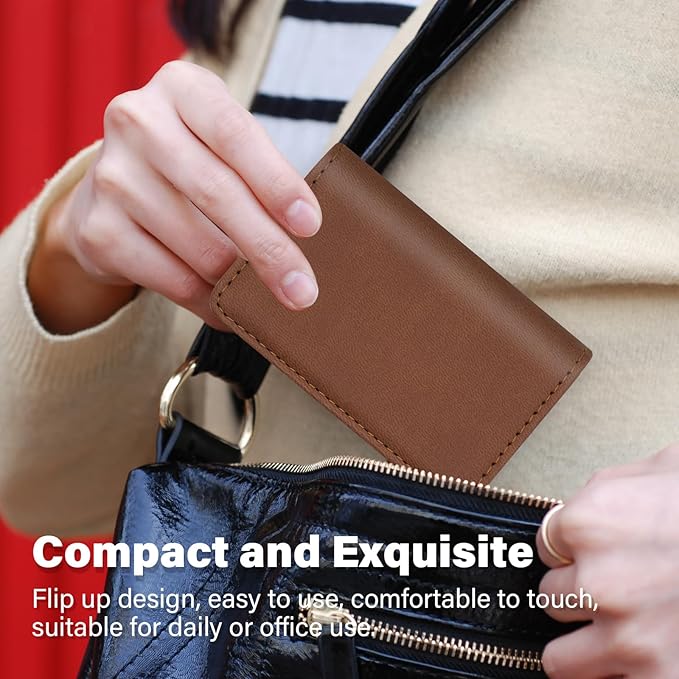 RFID Blocking Wallet - Minimalist Leather Business Credit Card Holder (A52-20) - Image 4