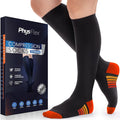 Compression Socks for Women & Men 20-30 mmHg – Circulation Support for Nurses, Travel, Flight, Running & Everyday Wear by PhysFlex