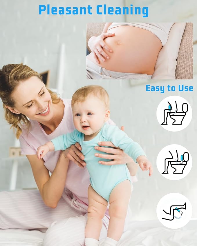 Portable Bidet for Travel with 400ml Bottle, 3 Pressure Modes | Rechargeable Electric Travel Bidet, Waterproof Handheld Bidet Sprayer for Women Men Baby Cleaning - Image 3