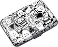 Coco Rossi Credit Card Holder RFID Aluminum Small Mini Wallet Women | Metal Wallet, Business Cards Holder, ID Case, Slim Sleeves, Womens Girls Gift, Carry Proof Wallets for Travel, Cartoons by Coco+Rossi