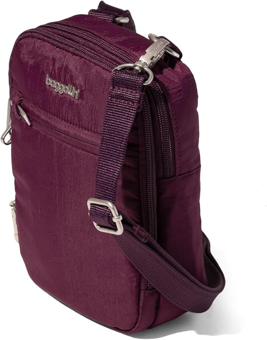 Baggallini Securtex® Anti-theft Mini Everything Crossbody Bag, 6.3"x8.25" Rfid, Locking Zippers & Cut-resistant Strap - Image 7