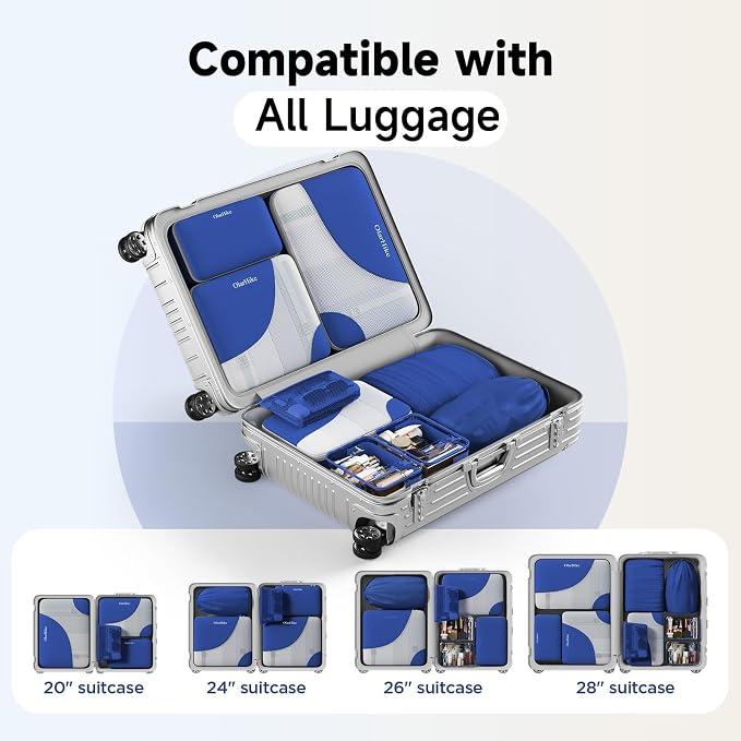 9 Set Packing Cubes for Travel, Gifts for Women Mom,Anti-Tearing Suitcase Organizer,OlarHike Vacation Essentials & Accessories for Cruise Ship - Image 9