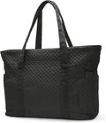 BAGSMART Crush Tote Bag for Women, 20L Puffer Work Tote with Zipper, Travel Essentials Quilted Nurse Hospital Bag by BAGSMART