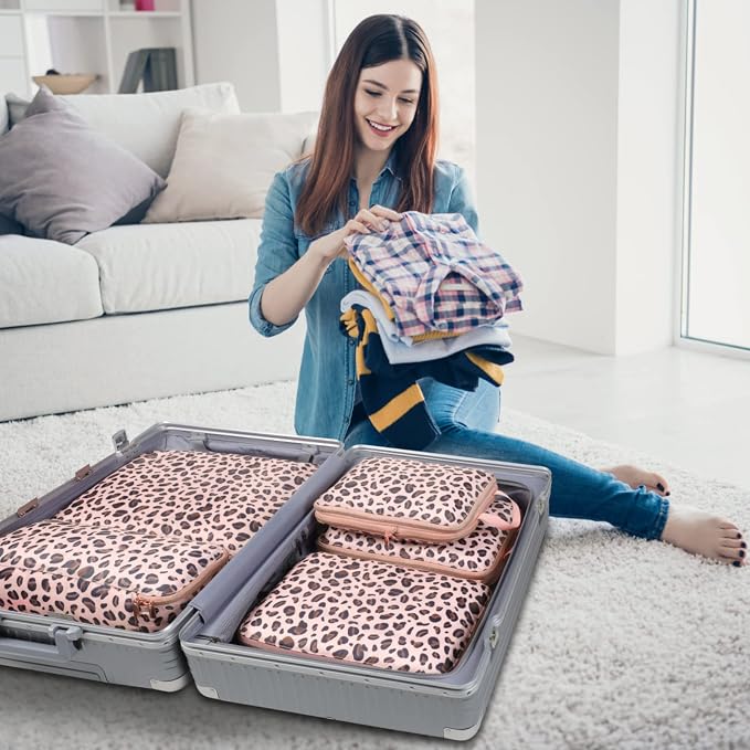 Cambond Compression Packing Cubes for Travel - Luggage Suitcase Organizer | Compression Zip Design for Space-saving, Expandable, Lightweight, Keep Clothes Sorted, Luggage Space Tidy, Carry on Pack Fast - Image 8