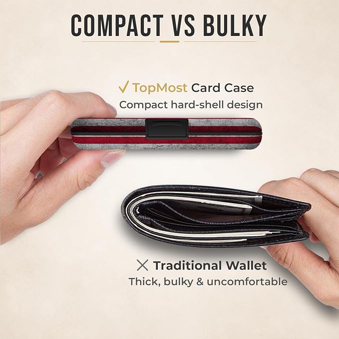 TopMost Aluminum Wallet, Card Case Wallet, Metal RFID Credit Card Holder for Men & Women, 6 Cotton Slots for 10-12 Cards And Bills, Rfd Protective - Image 5