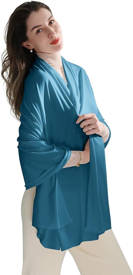 VENVSBEE Shawl Wraps for Women, Travel Scarf Soft Blanket Wrap Pashmina Travel Accessory for Airplane by VENVSBEE