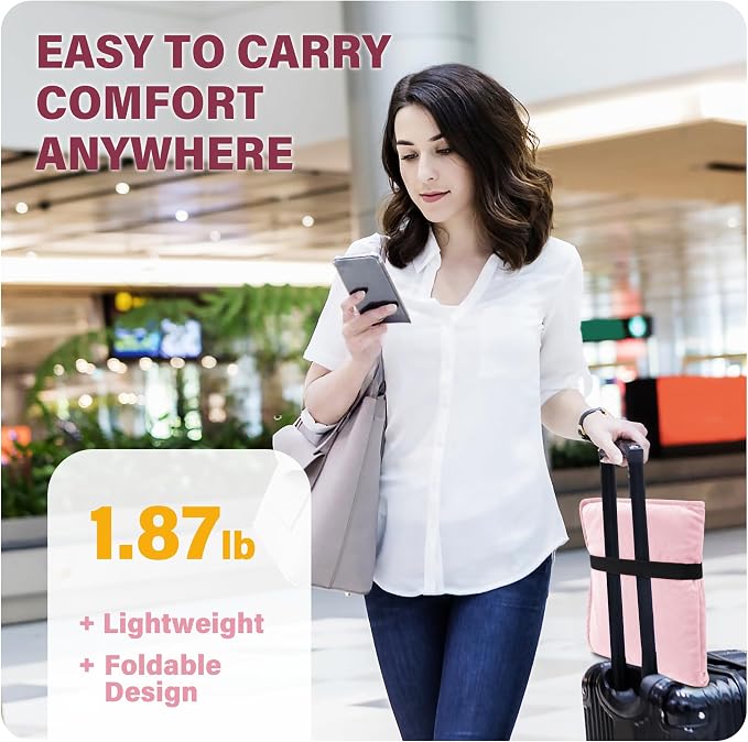SPRING SEAON Large Gel Seat Cushion for Pressure Relief, Honeycomb Design | Extra-Thick Gel Filling, Honeycomb Design, Anti-Slip Bottom, Long-Sitting Comfort for Travel, Airplanes, Office & Cars - Image 3