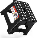 Collapsible Step Stool 7.5 Inch, Small Folding Stool, 176 lbs, Black | Lightweight Foldable Step Stool for Kids and Adults with Handle, for Kitchen, Bathroom, Car, and Compact Home Storage by ACSTEP