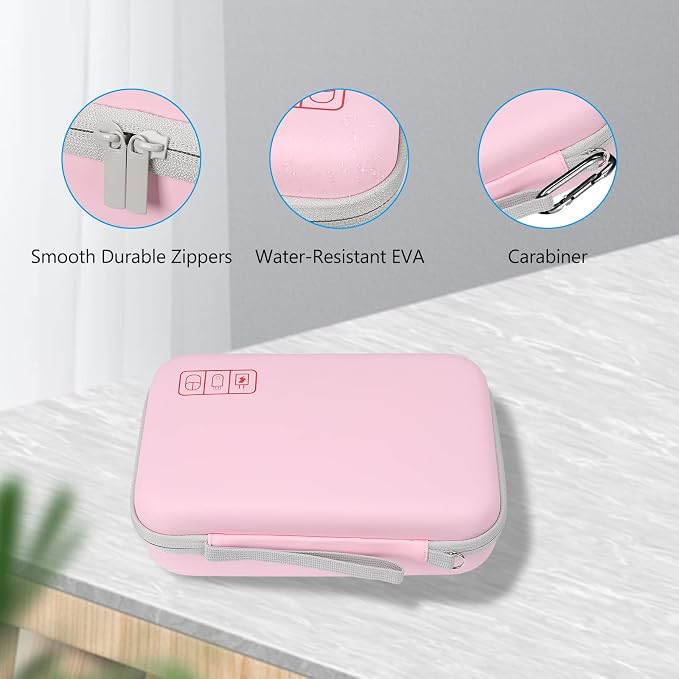 ProCase Hard Travel Electronic Organizer Case for MacBook Power Adapter Chargers Cables Power Bank Apple Magic Mouse Apple Pencil USB Flash Disk SD Card Small Portable Accessories Bag - Image 8