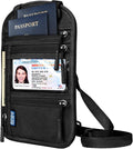 RFID Blocking Travel Neck Wallet–Hidden Passport Holder & Anti-Theft Money Pouch for Men & Women, Lightweight Concealed Travel Organizer with Adjustable Strap Secure Document by Vastsky