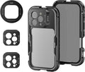 NEEWER 16 Pro Cage, Quick Release Video Rig Phone Stabilizer Compatible with iPhone 16 Pro with 67mm Filter Adapter, 17mm Lens Backplate, T Mount Lens Adapter Compatible with Moment, PA073 by Neewer