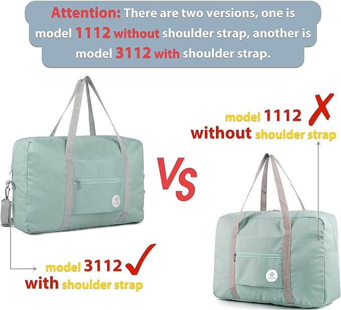 For Spirit Airlines Personal Item Bag Foldable Travel Duffel Bag Tote Carry on Luggage Duffle Overnight for Women and Men - Image 4