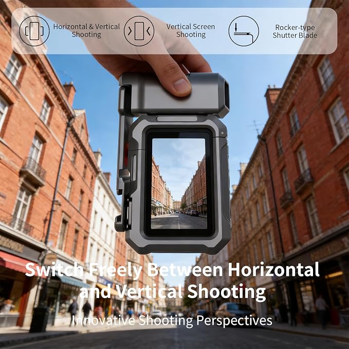 YETAKKR Camera Protection Kit for DJI OSMO Action 6 Aluminum Grip Set - 11-Piece Bundle: Street Photography Handle + Protective Cage + 9H Screen Protector + Wrist Strap Bundle Accessories - Image 3