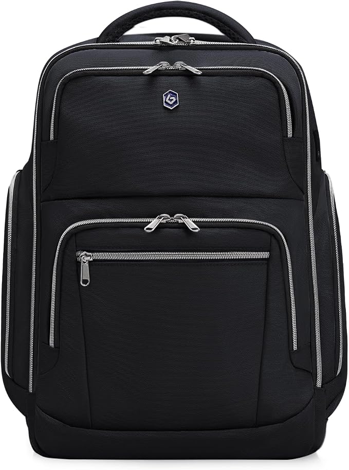 Blue Quartz Laptop Computer Backpack for Men Women,College Backpack fit 16Inch Laptop,Anti Theft Backpack with RFID Blocking,Travel Carry On Backpack,Business Work Pack (Black) by BlueQuartz