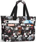 HUANLANG Large Beach Bags for Women Pool Bag with Zipper, Waterproof Sandproof Beach Tote Travel Bag with Wet Pocket by HUANLANG