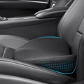 2 in 1 Car Seat Cushion Lumbar Pillow - Comfort Memory Foam Seat Cushion for Driving, Office - Sciatica-Back Pain Relief, Car Cushion for Car, Truck, Office, Wheelchair (Black) by OLYDON