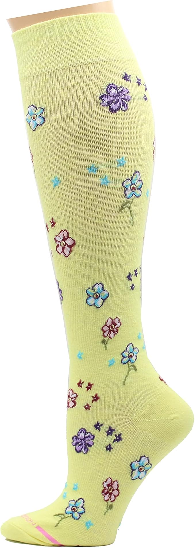 Dr. Motion 3 Pairs Light Summer Bright Fun Graduated Compression Women's Knee-Hi Socks - Image 2