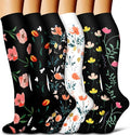 COOLOVER Copper Compression Socks for Women and Men(6 Pairs)-Best Support for Running, Athletic, Travel by COOLOVER