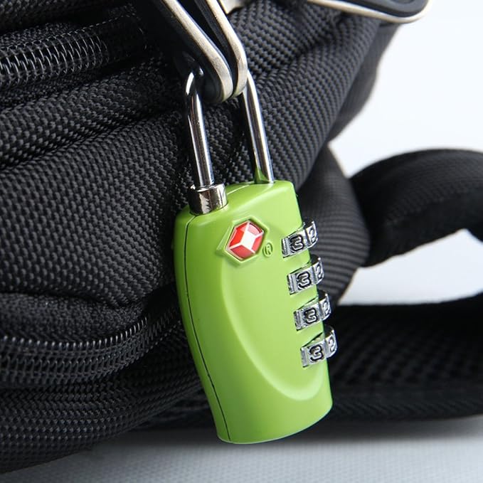4 Dial Digit TSA Approved Travel Luggage Locks Combination for Suitcases (Green-4pack) - Image 5