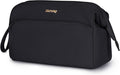 Narwey Large Travel Makeup Bag For Women Girls, Wide Open Cosmetic Bag, Portable Toiletry Bag for Cosmetics, Toiletries, Skincare, Brushes (Black) by Narwey
