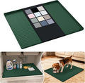 URMONA Waterproof Silicone Under Sink Mat 25'' x 22'' Shelf Liner for Kitchen and Bathroom, Cabinet and Counter Protector, Storage and Organizers, Litter Mat, Pet Cat Puppy Essentials(Green) by URMONA