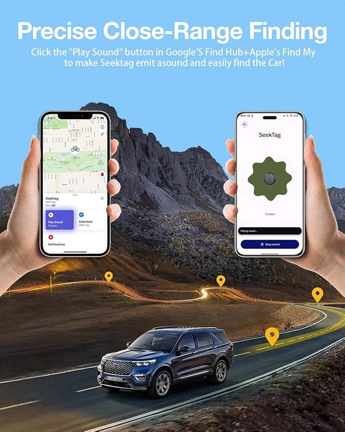GPS Tracker for Vehicles,2 Year Battery Life,GPS Tracker,2pcs Hidden Magnetic case,Trackers for Tracking Vehicle,2pcs GPS Tracker,Ultra-Slim,No Monthly Fee for Android and iPhone - Image 4