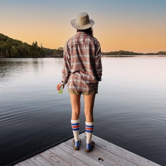 CloudLine - Merino Wool Graduated Compression Socks for Men and Women - Ultralight, Moisture Wicking, Made in USA - 1 Pair - Image 8